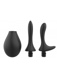 Черный анальный душ Nexus Anal Douche Set с 2 сменными насадками - Nexus Range - купить с доставкой в Реутове