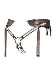 Бронзовый пояс для насадок Desirous Harness - Strap-on-me - купить с доставкой в Реутове