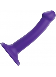 Фиолетовый фаллоимитатор-насадка Strap-On-Me Dildo Dual Density size S - 17 см. - Strap-on-me - купить с доставкой в Реутове