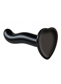 Черный фаллоимитатор-насадка Strap-On-Me P G spot Dildo size S - 16,4 см. - Strap-on-me - купить с доставкой в Реутове