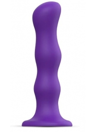 Фиолетовая насадка Strap-On-Me Dildo Geisha Balls size M - Strap-on-me - купить с доставкой в Реутове