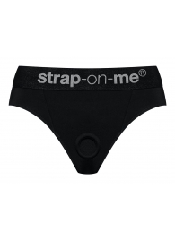 Черные трусики для насадок Heroine Lingerie Harness - size M - Strap-on-me - купить с доставкой в Реутове