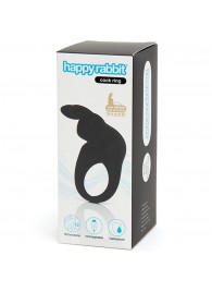 Черное эрекционное виброкольцо Happy Rabbit Rechargeable Rabbit Cock Ring - Happy Rabbit - в Реутове купить с доставкой