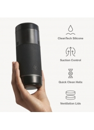 Черный мастурбатор с контролем всасывания Arcwave Pow Stroker - Arcwave - в Реутове купить с доставкой