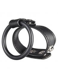 Двойное кольцо выносливости на пенис DUAL STAMINA RING - BlueLine - в Реутове купить с доставкой
