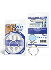 Стальное эрекционное кольцо STEEL COCK RING - 3.5 см. - BlueLine - в Реутове купить с доставкой