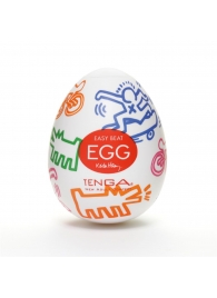 Мастурбатор-яйцо Keith Haring EGG STREET - Tenga - в Реутове купить с доставкой