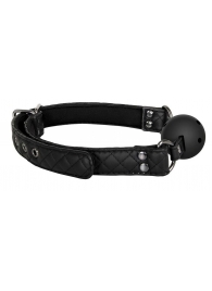 Черный кляп-шарик BALL GAG DIAMOND - Dream Toys - купить с доставкой в Реутове