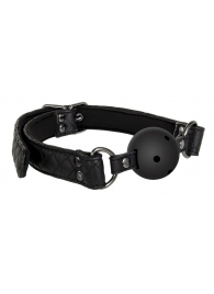Черный кляп-шарик BALL GAG DIAMOND - Dream Toys - купить с доставкой в Реутове