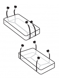Фиксаторы для кровати WRAPAROUND MATTRESS RESTRAIN - Pipedream - купить с доставкой в Реутове