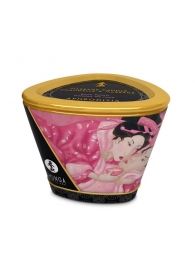 Массажная свеча Rose Petals с ароматом розы - 170 мл. - Shunga - купить с доставкой в Реутове