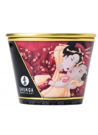Массажная  свеча Sparkling Strawberry Wine с ароматом клубничного вина - 170 мл. - Shunga - купить с доставкой в Реутове