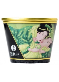 Массажная свеча Exotic Green Tea с ароматом зелёного чая - 170 мл. - Shunga - купить с доставкой в Реутове
