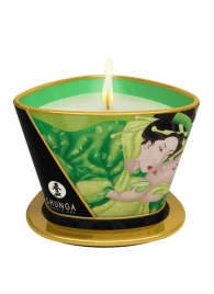 Массажная свеча Exotic Green Tea с ароматом зелёного чая - 170 мл. - Shunga - купить с доставкой в Реутове