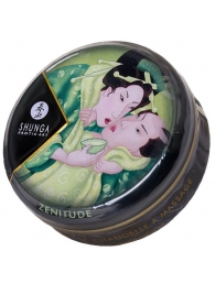 Массажная свеча Exotic Green Tea с ароматом зелёного чая - 30 мл. - Shunga - купить с доставкой в Реутове