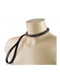 Эффектный сверкающий ошейник с поводком  Гламур - Sitabella - купить с доставкой в Реутове