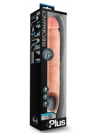 Телесная насадка-удлинитель 11.5 Inch Silicone Cock Sheath Penis Extender - 29,2 см. - Blush Novelties - в Реутове купить с доставкой