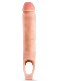 Телесная насадка-удлинитель 11.5 Inch Silicone Cock Sheath Penis Extender - 29,2 см. - Blush Novelties - в Реутове купить с доставкой