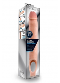 Телесная насадка на пенис 11.5 Inch Cock Sheath Penis Extender - 29,2 см. - Blush Novelties - в Реутове купить с доставкой