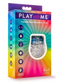Фиолетовое эрекционное виброкольцо Pleaser Rechargeable C-Ring - Blush Novelties - в Реутове купить с доставкой