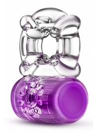Фиолетовое эрекционное виброкольцо Pleaser Rechargeable C-Ring - Blush Novelties - в Реутове купить с доставкой