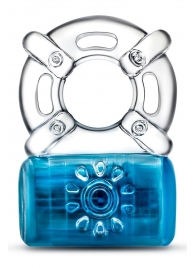 Синее эрекционное виброкольцо One Night Stand Vibrating C-Ring - Blush Novelties - в Реутове купить с доставкой