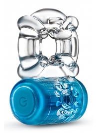 Синее эрекционное виброкольцо One Night Stand Vibrating C-Ring - Blush Novelties - в Реутове купить с доставкой