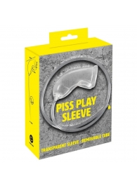 Прозрачная насадка на пенис Piss Play Sleeve для игр с мочеиспусканием - Orion - купить с доставкой в Реутове