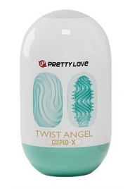 Бирюзовый мастурбатор-яйцо Twist Angel - Baile - в Реутове купить с доставкой