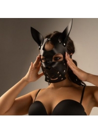 Черная маска  Собака  с ушками - Crazy Handmade - купить с доставкой в Реутове