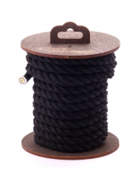 Черная хлопковая веревка для бондажа на катушке - 5 м. - Crazy Handmade - купить с доставкой в Реутове