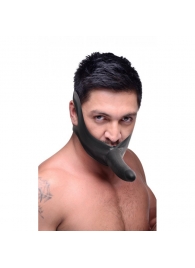 Черный кляп-страпон Masters Mini Face Fuck Strap-On - 14 см. - XR Brands - купить с доставкой в Реутове