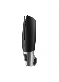 Черный мастурбатор с вибрацией Power Masturbator - Satisfyer - в Реутове купить с доставкой