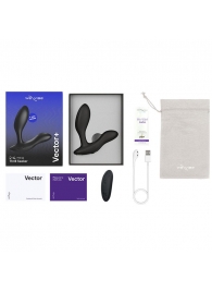 Черный анальный вибратор We-Vibe Vector+ - We-vibe - в Реутове купить с доставкой