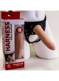 Страпон Харнесс из трусиков и насадки-фаллоса - 17,5 см. - LOVETOY (А-Полимер) - купить с доставкой в Реутове