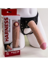 Страпон Харнесс в подарочной упаковке - 21 см. - LOVETOY (А-Полимер) - купить с доставкой в Реутове
