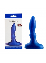 Синий анальный стимулятор Beginners p-spot massager - 11 см. - Lola Games - в Реутове купить с доставкой