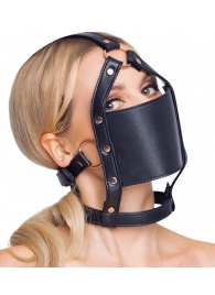 Черный намордник с кляпом-шаром Head Harness With A Gag - Orion - купить с доставкой в Реутове