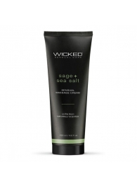 Массажный легкий крем WICKED Sage plus Sea Salt - 120 мл. - Wicked - купить с доставкой в Реутове