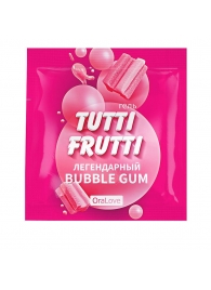 Пробник гель-смазки Tutti-frutti со вкусом бабл-гам - 4 гр. - Биоритм - купить с доставкой в Реутове