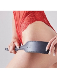 Черная кожаная шлепалка SitaBlack - 30 см. - Sitabella - купить с доставкой в Реутове