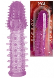 Фиолетовая насадка, удлиняющая половой член - 13,5 см. - Toyfa Basic - в Реутове купить с доставкой