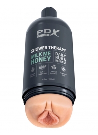 Телесный мастурбатор-вагина Shower Therapy Milk Me Honey - Pipedream - в Реутове купить с доставкой