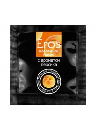 Саше массажного масла Eros exotic с ароматом персика - 4 гр. - Биоритм - купить с доставкой в Реутове