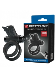 Черное эрекционное виброкольцо Passionate Ring IX - Baile - в Реутове купить с доставкой