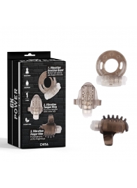 Набор из 3 дымчатых эрекционных колец с вибрацией Teasers Ring Kit - Chisa - в Реутове купить с доставкой