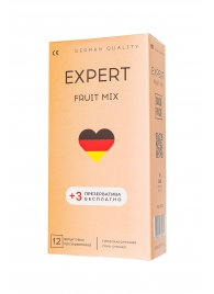 Ароматизированные презервативы EXPERT Fruit Mix - 12 шт.(+3 в подарок) - Expert - купить с доставкой в Реутове