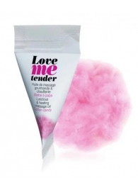 Съедобное согревающее массажное масло Love Me Tender Cotton Candy с ароматом сладкой ваты - 10 мл. - Love to Love - купить с доставкой в Реутове