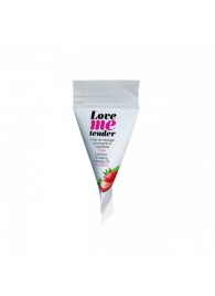 Съедобное согревающее массажное масло Love Me Tender Strawberry с ароматом клубники - 10 мл. - Love to Love - купить с доставкой в Реутове