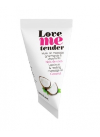 Съедобное согревающее массажное масло Love Me Tender Cocos с ароматом кокоса - 10 мл. - Love to Love - купить с доставкой в Реутове